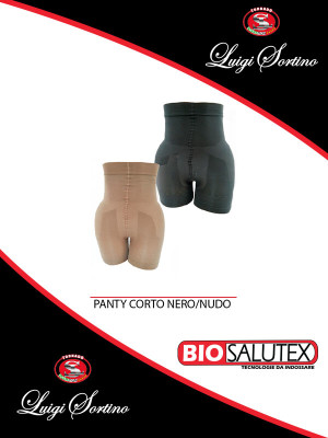 Biosalutex - panty corto nero nudo donna